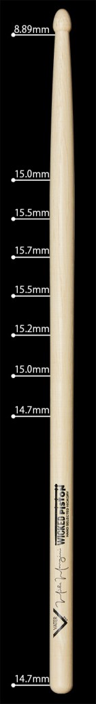 頂点から2/3辺りが最太部という個性的なシェイプ！